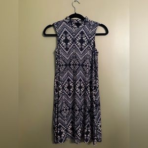 Cute Boho Mini Dress by Pink Rose